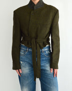 Tied-up Blazer - Textured Green (L)