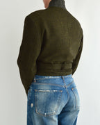 Tied-up Blazer - Textured Green (L)