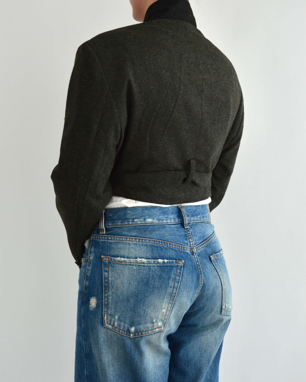 Tied-up Blazer - Dark Green (S)