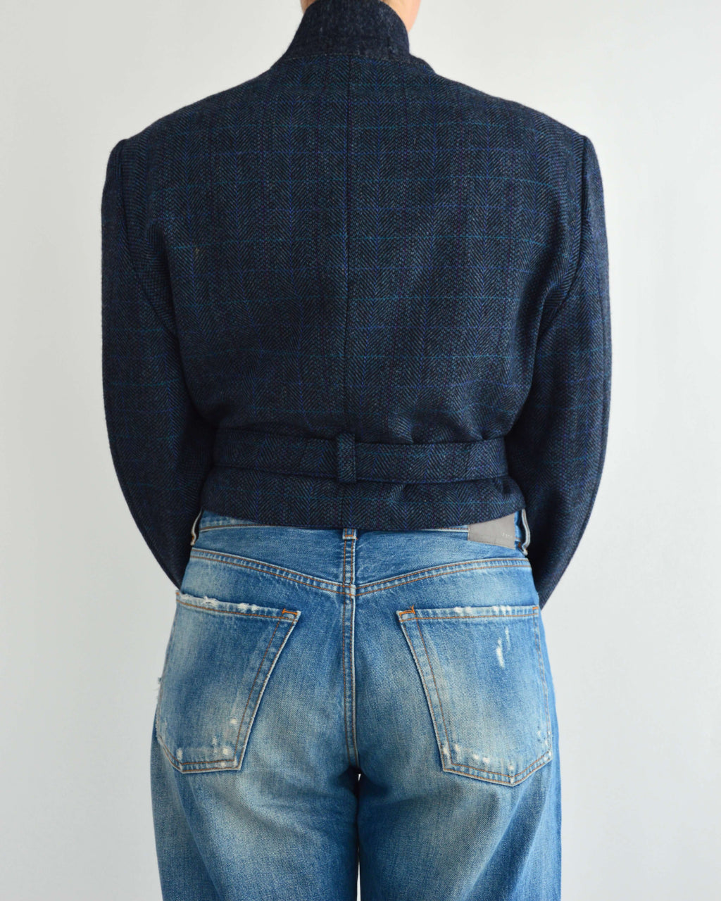 Tied-Up Blazer - Blauw geruit (M)