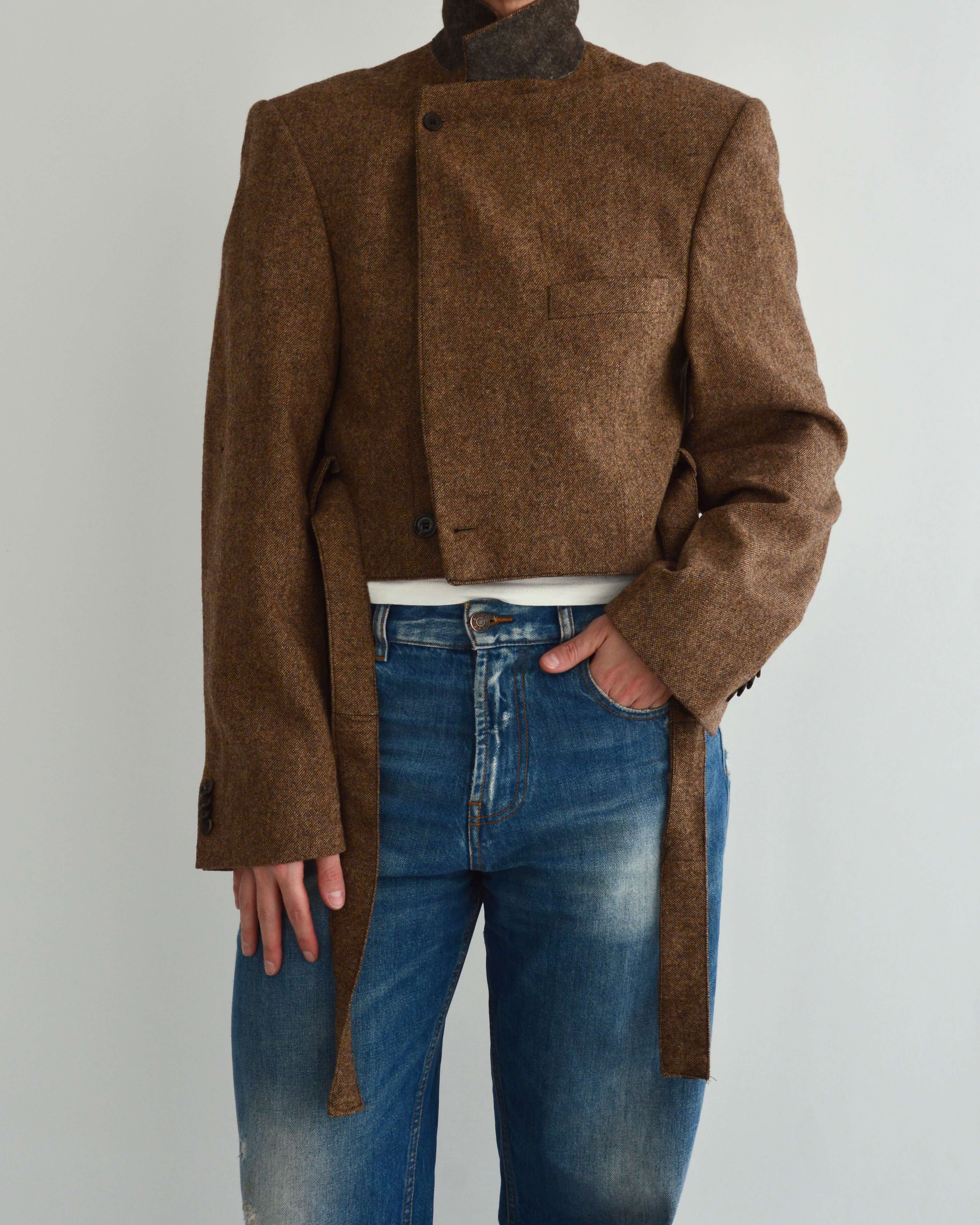 Tied-up Blazer - Textured Perfection (S)