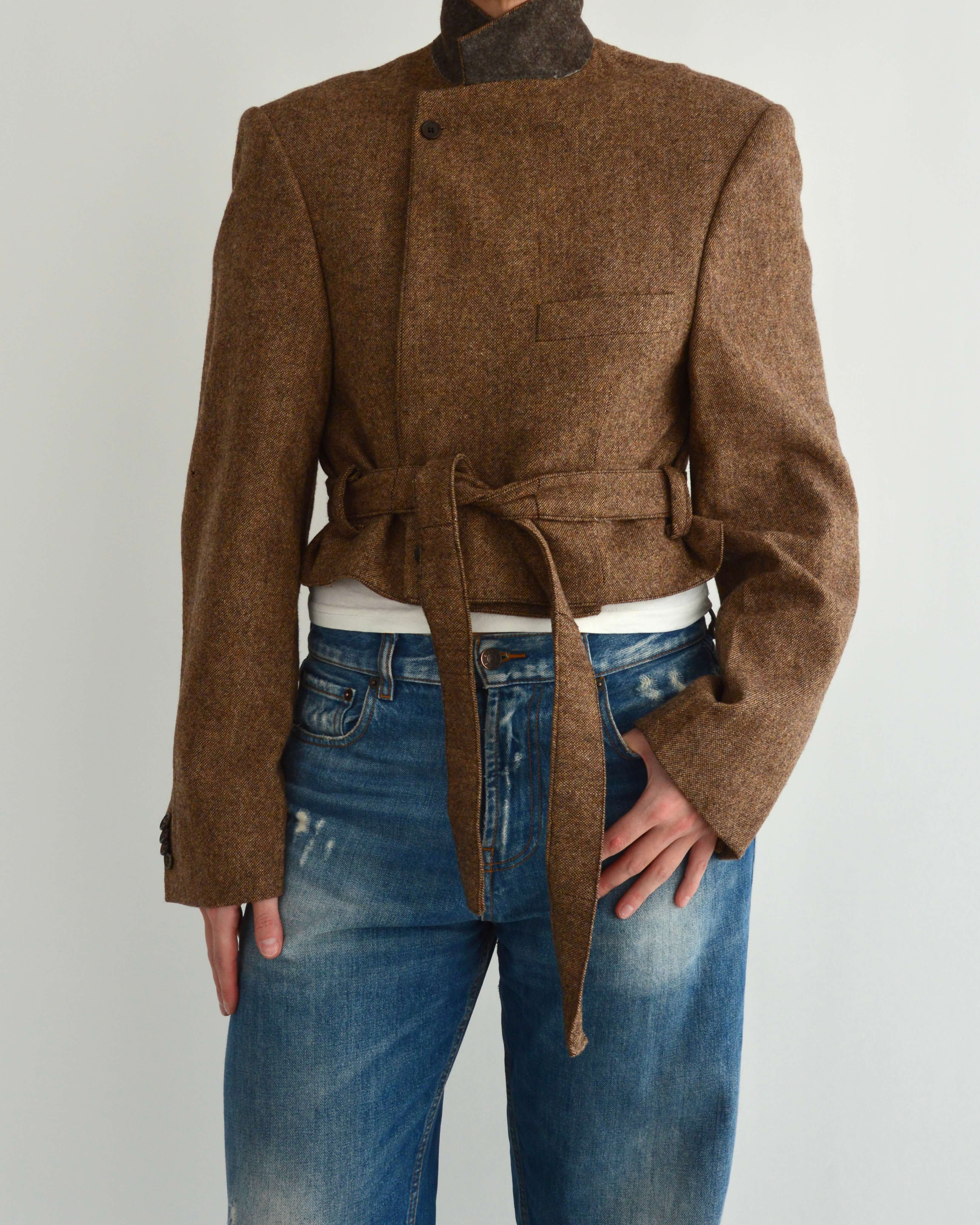 Tied-up Blazer - Textured Perfection (S)