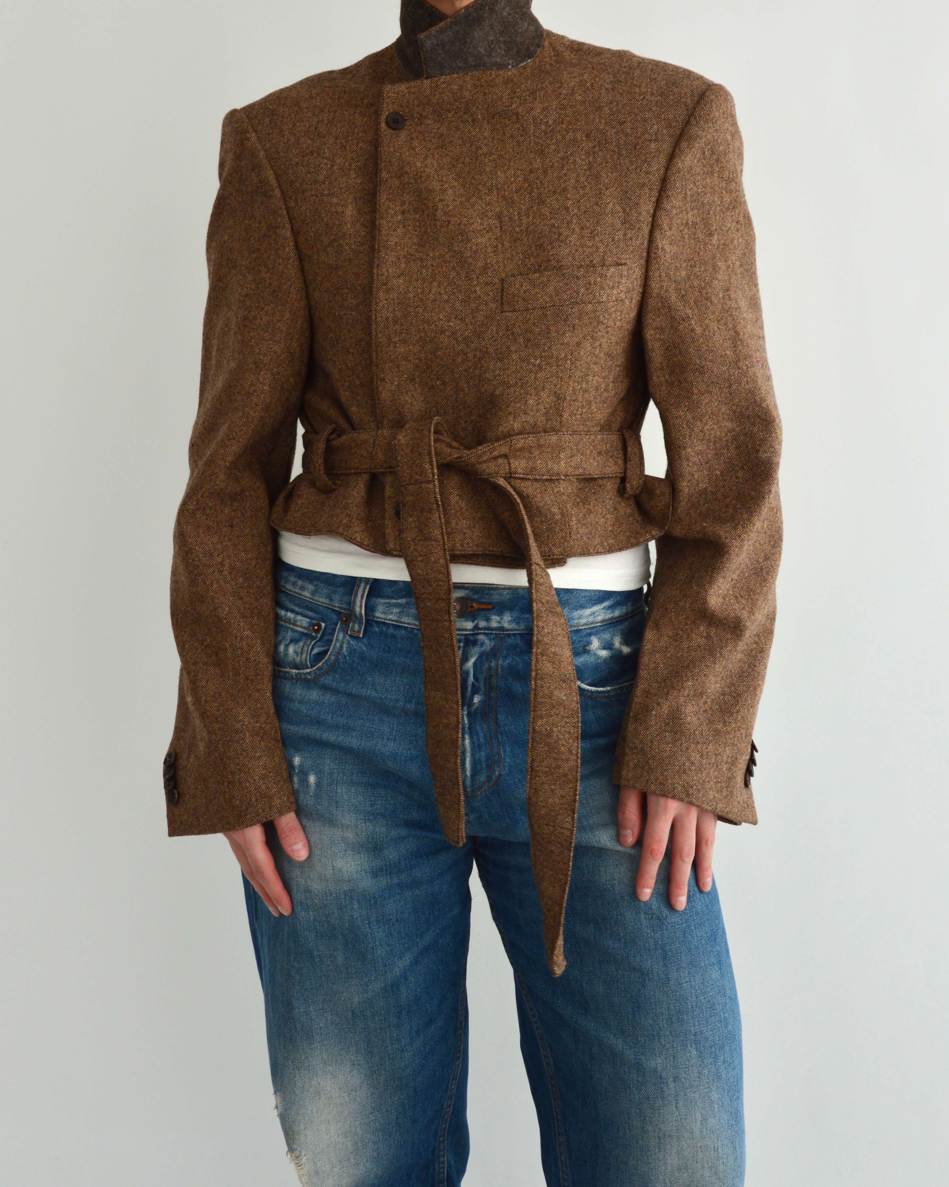 Tied-up Blazer - Textured Perfection (S)