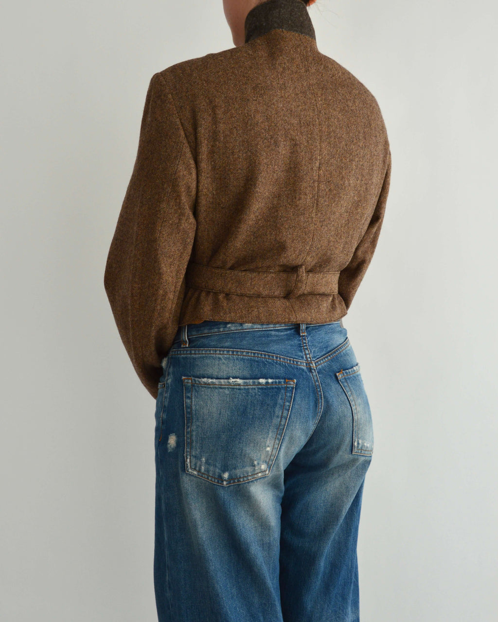 Tied-up Blazer - Textured Perfection (S)