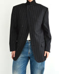 High Neck Blazer - gevoerd zwart (S)