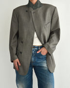 High Neck Blazer - Business Grey (M)
