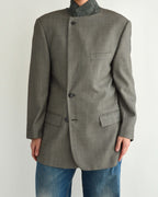 High Neck Blazer - Business Grey (M)