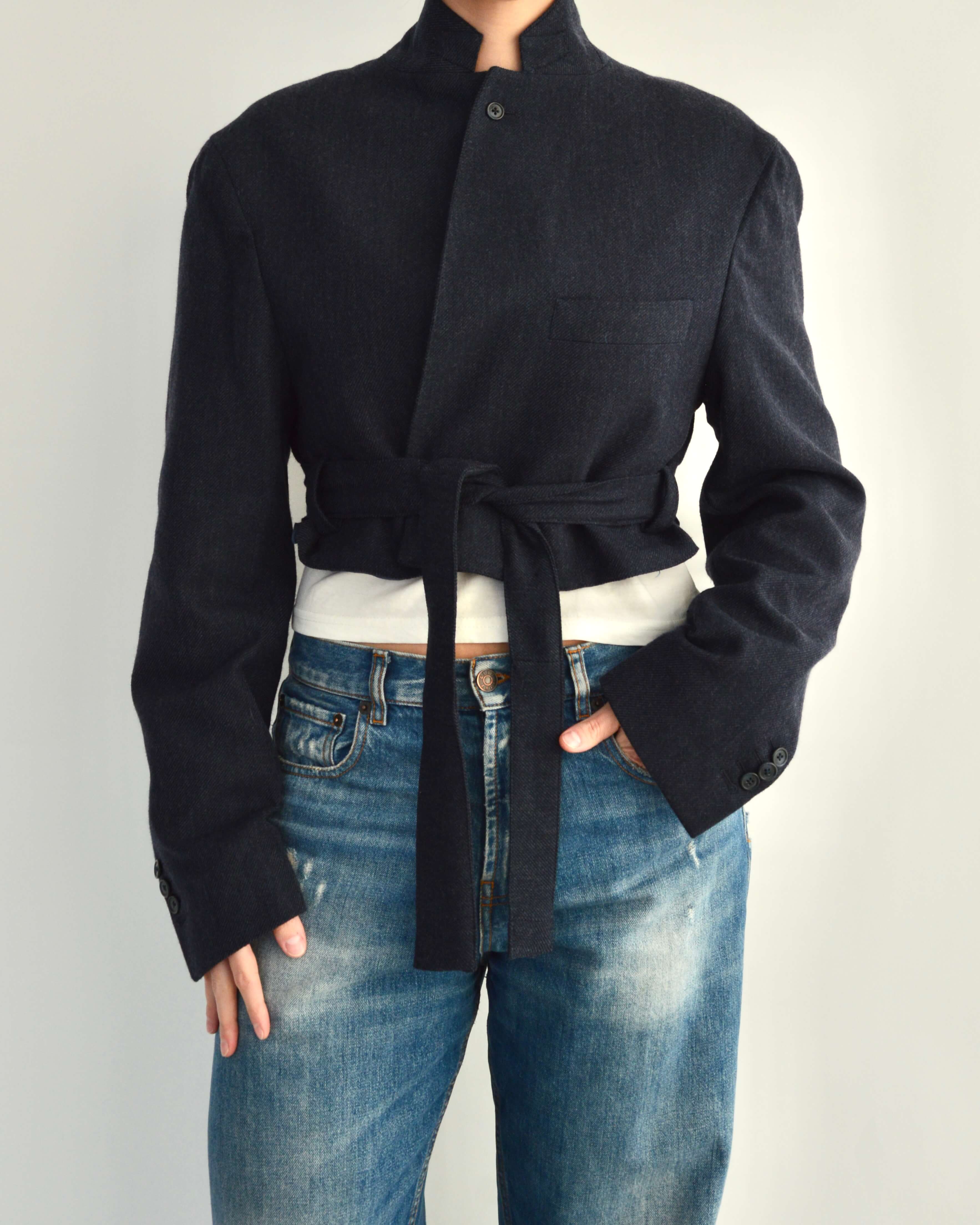 Miniblazer - Donkergrijs (M)