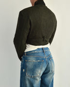 Tied-up Blazer - Dark Green (S)