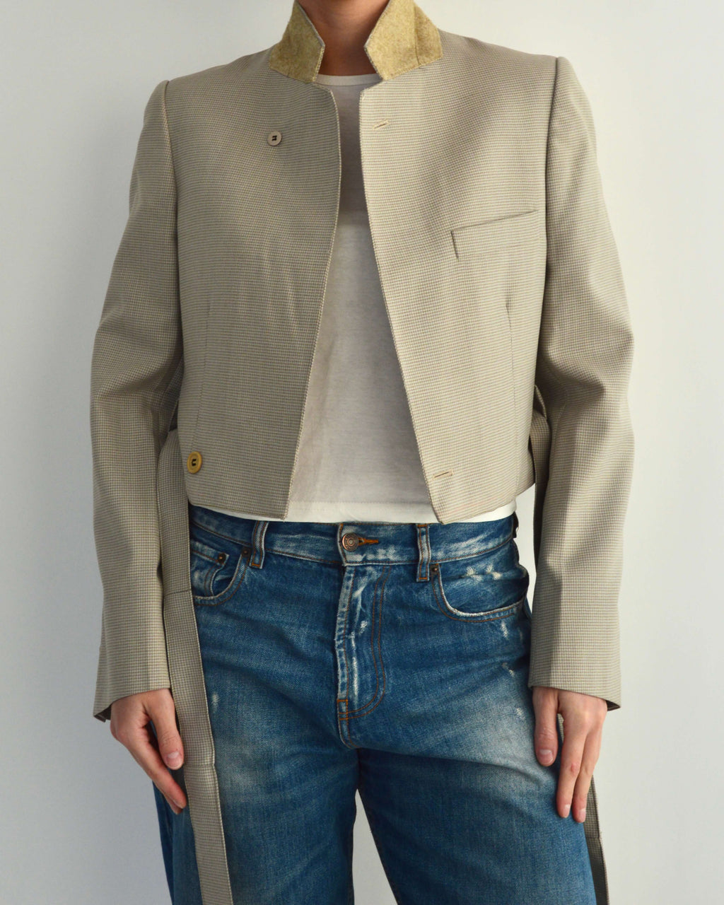 Tied-up Blazer - Light Cream (XS)