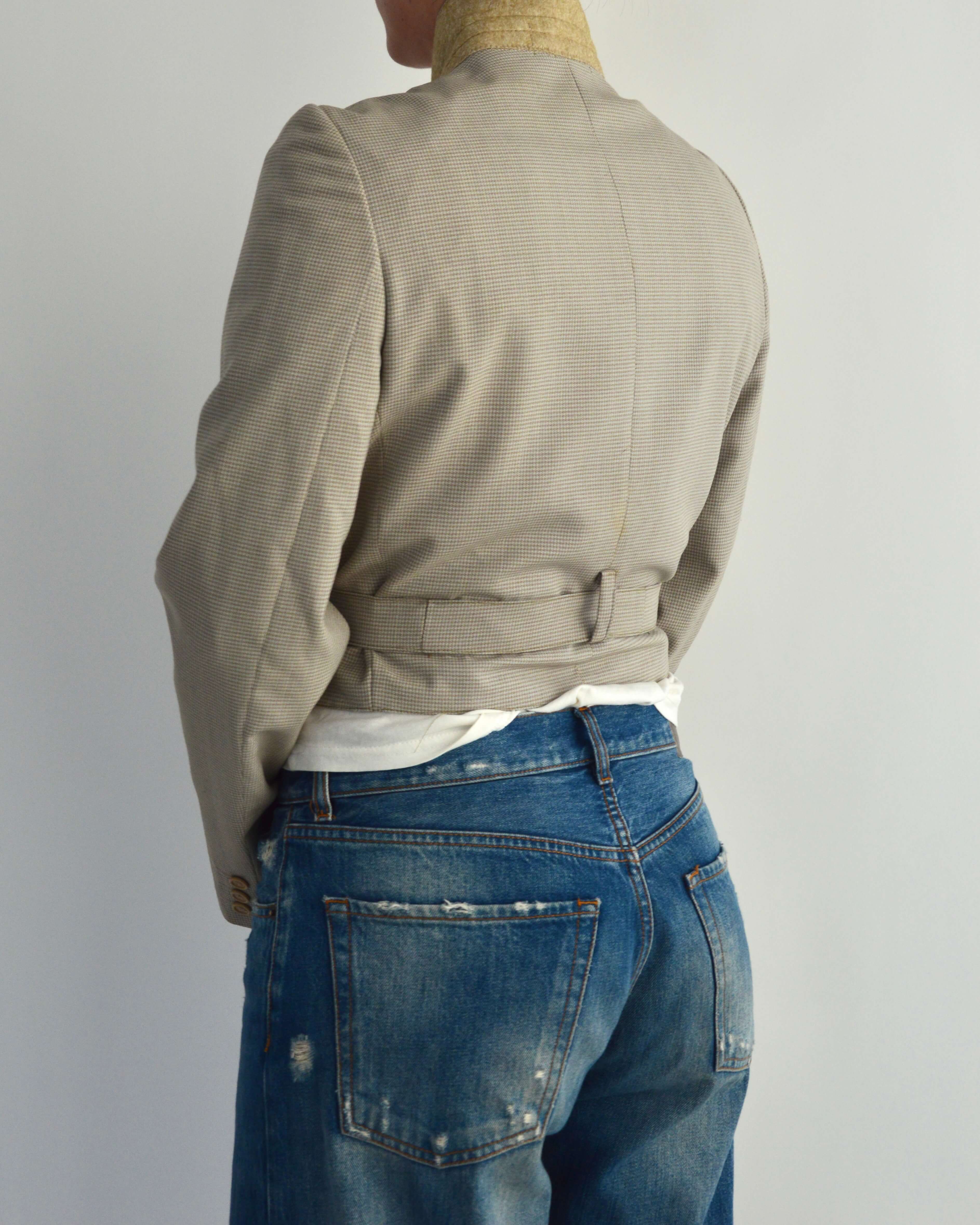 Tied-up Blazer - Light Cream (XS)