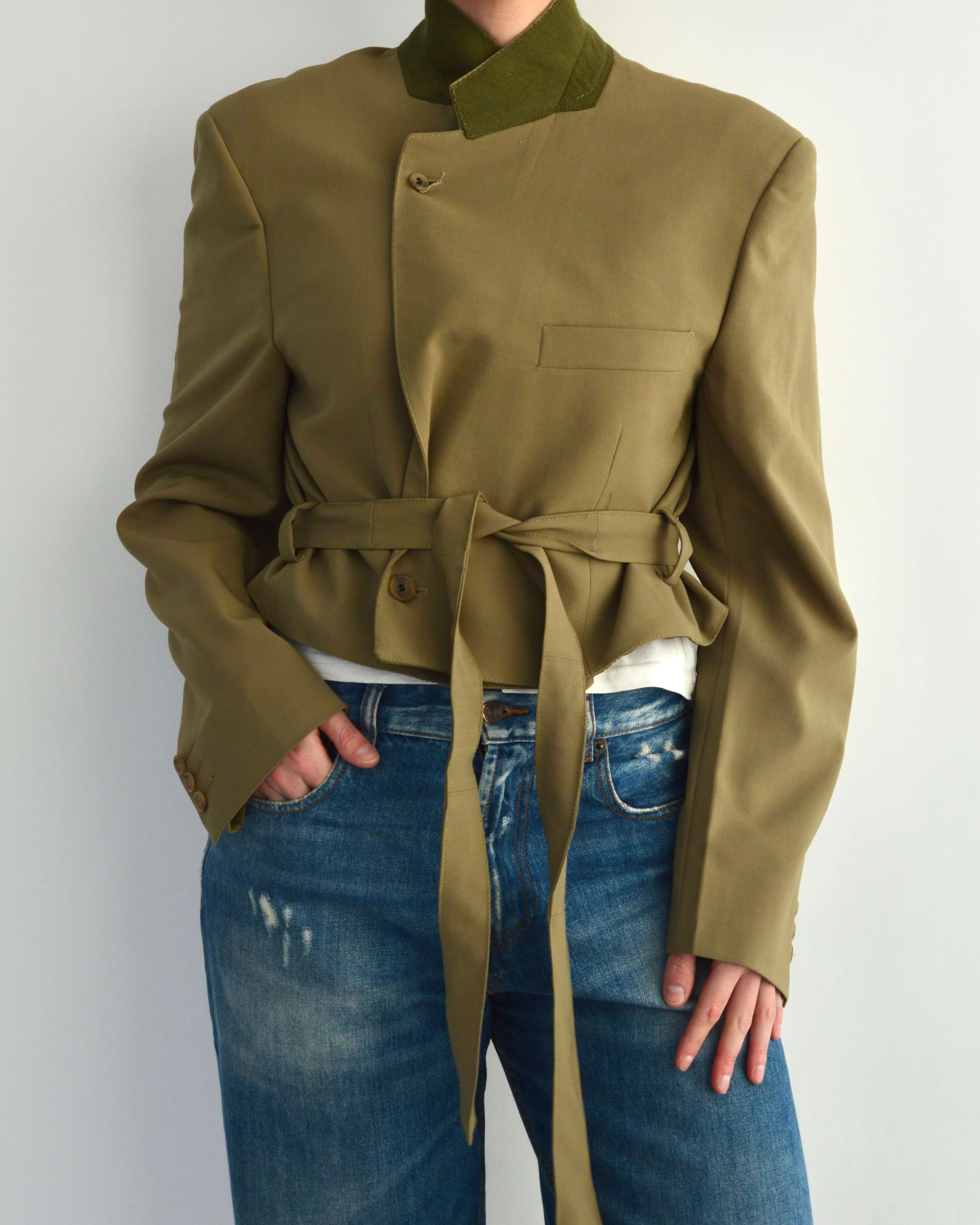 Tied-up Blazer - Green (L)