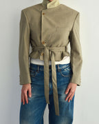 Tied-up Blazer - Oatmeal (S)