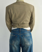 Tied-up Blazer - Oatmeal (S)