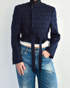 Tied-up Blazer - Checkred Blue (S)