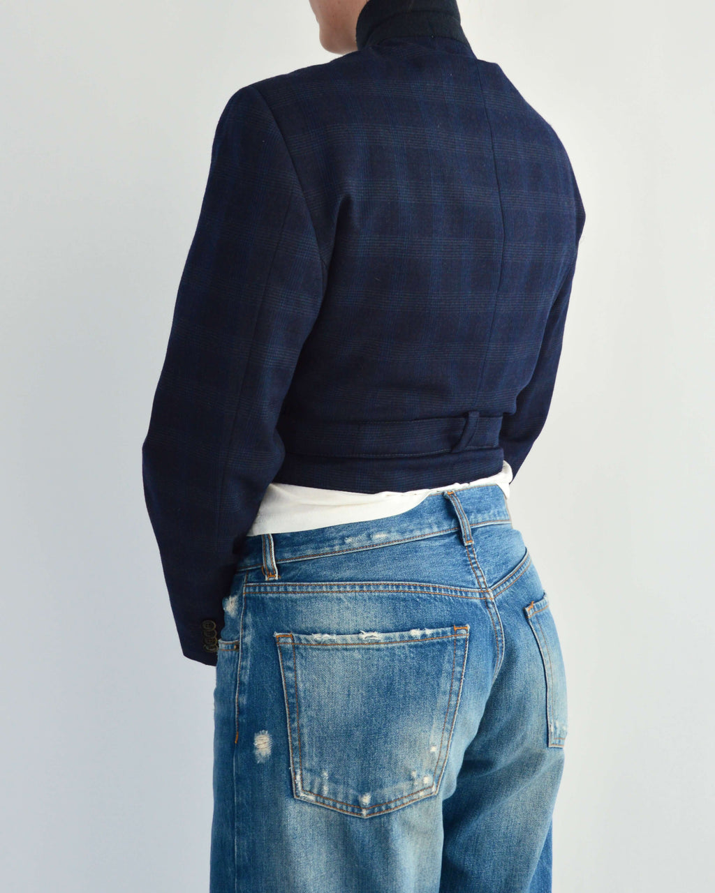 Tied-up Blazer - Checkred Blue (S)