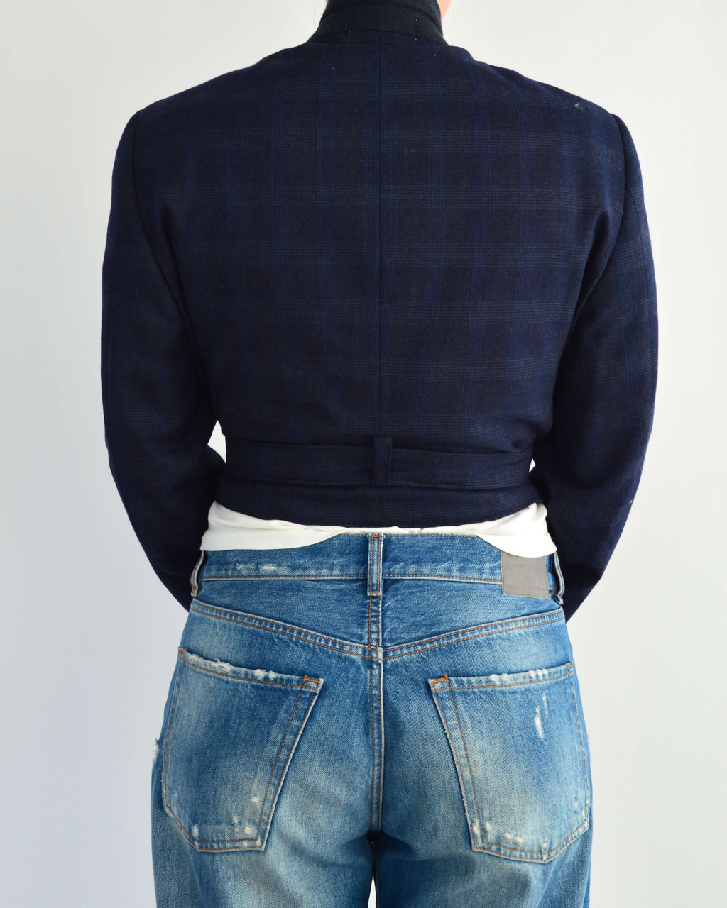 Tied-up Blazer - Checkred Blue (S)