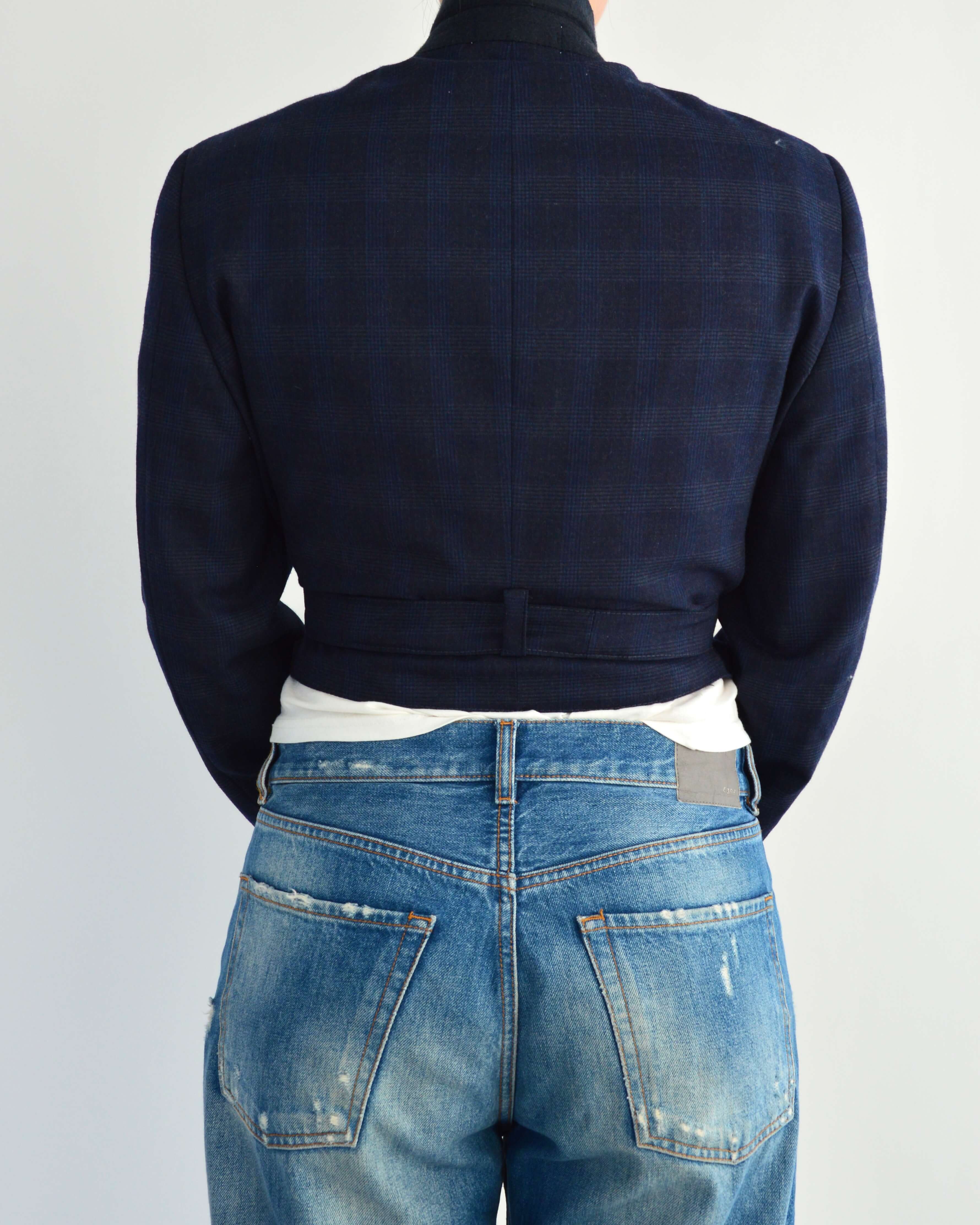 Tied-up Blazer - Checkred Blue (S)