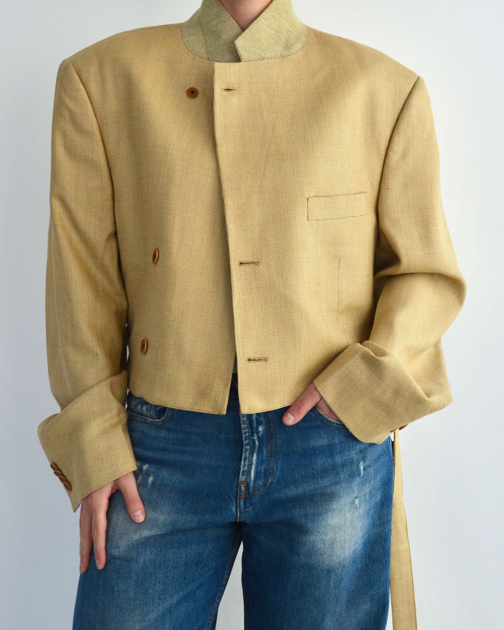 Tied-up Blazer - Silk Butter (XL)