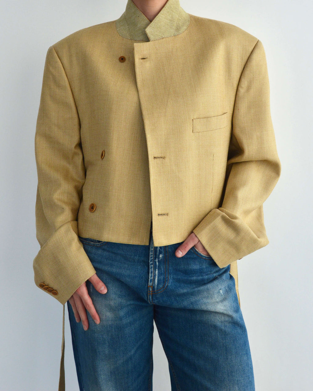 Tied-up Blazer - Silk Butter (XL)