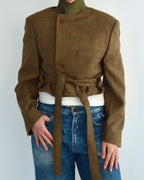 Tied-up Blazer - Green Colar (M)