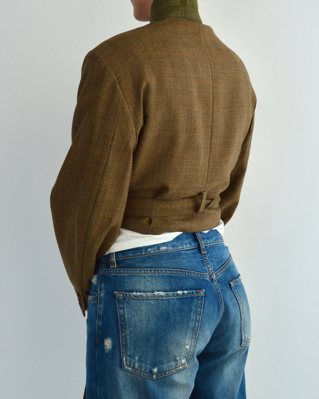 Tied-up Blazer - Green Colar (M)