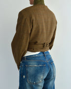 Tied-up Blazer - Green Colar (M)