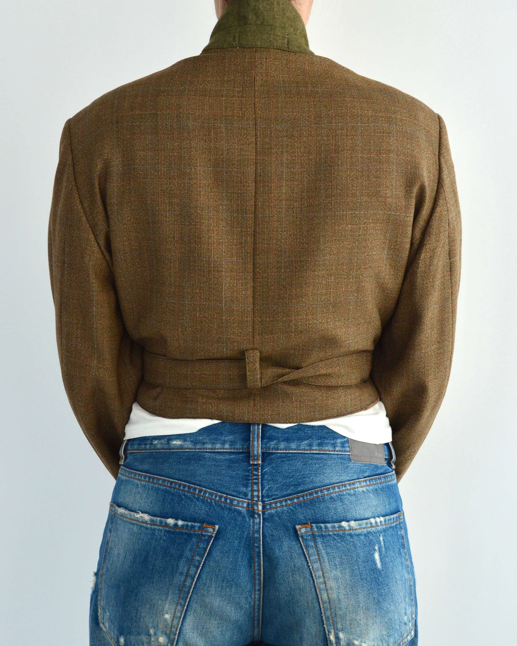 Tied-up Blazer - Green Colar (M)