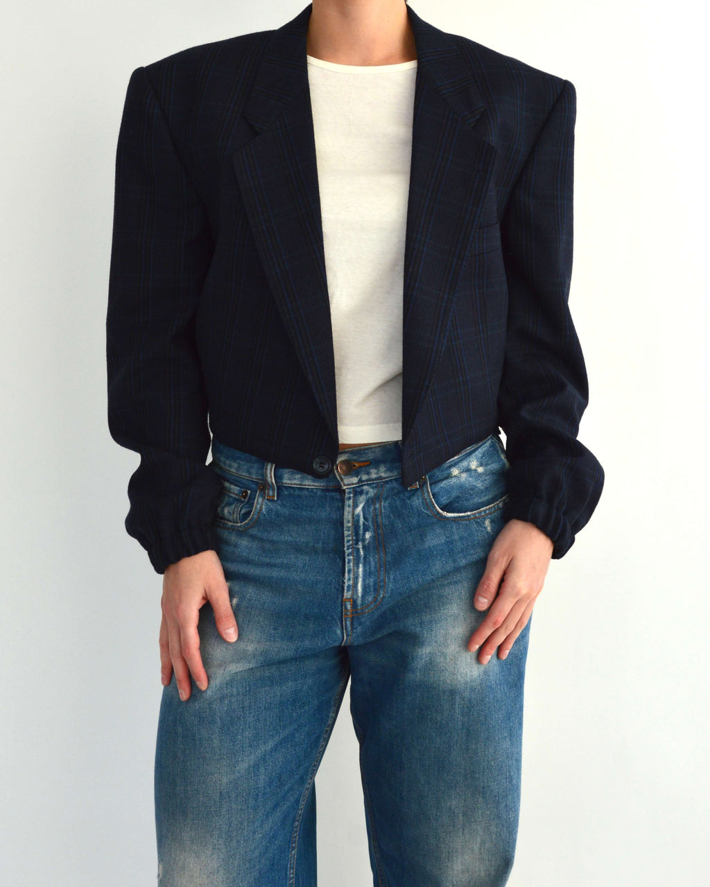 Bomber - Blue Checkred (M)