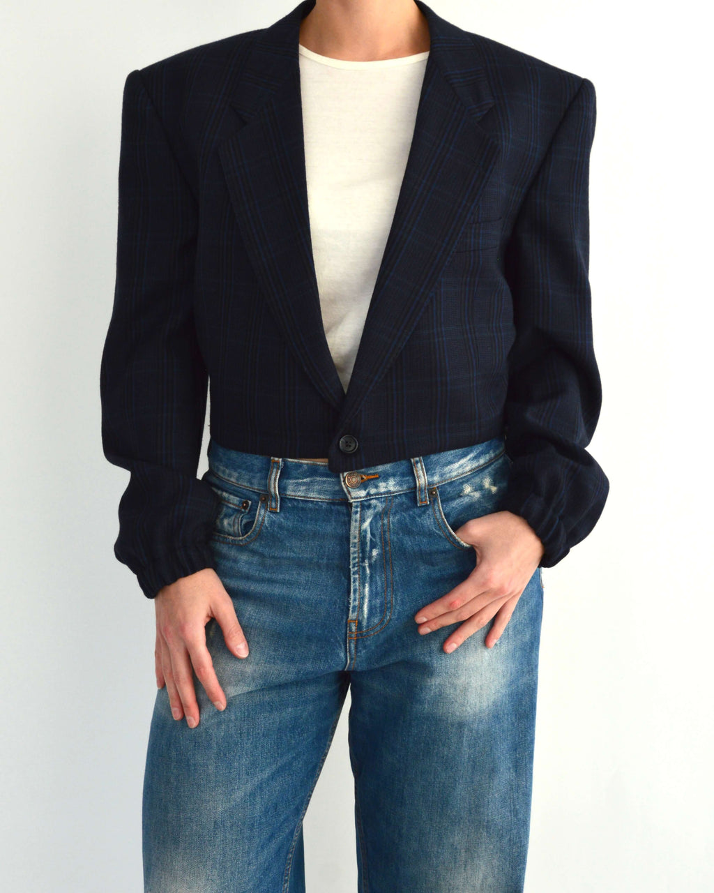 Bomber - Blue Checkred (M)