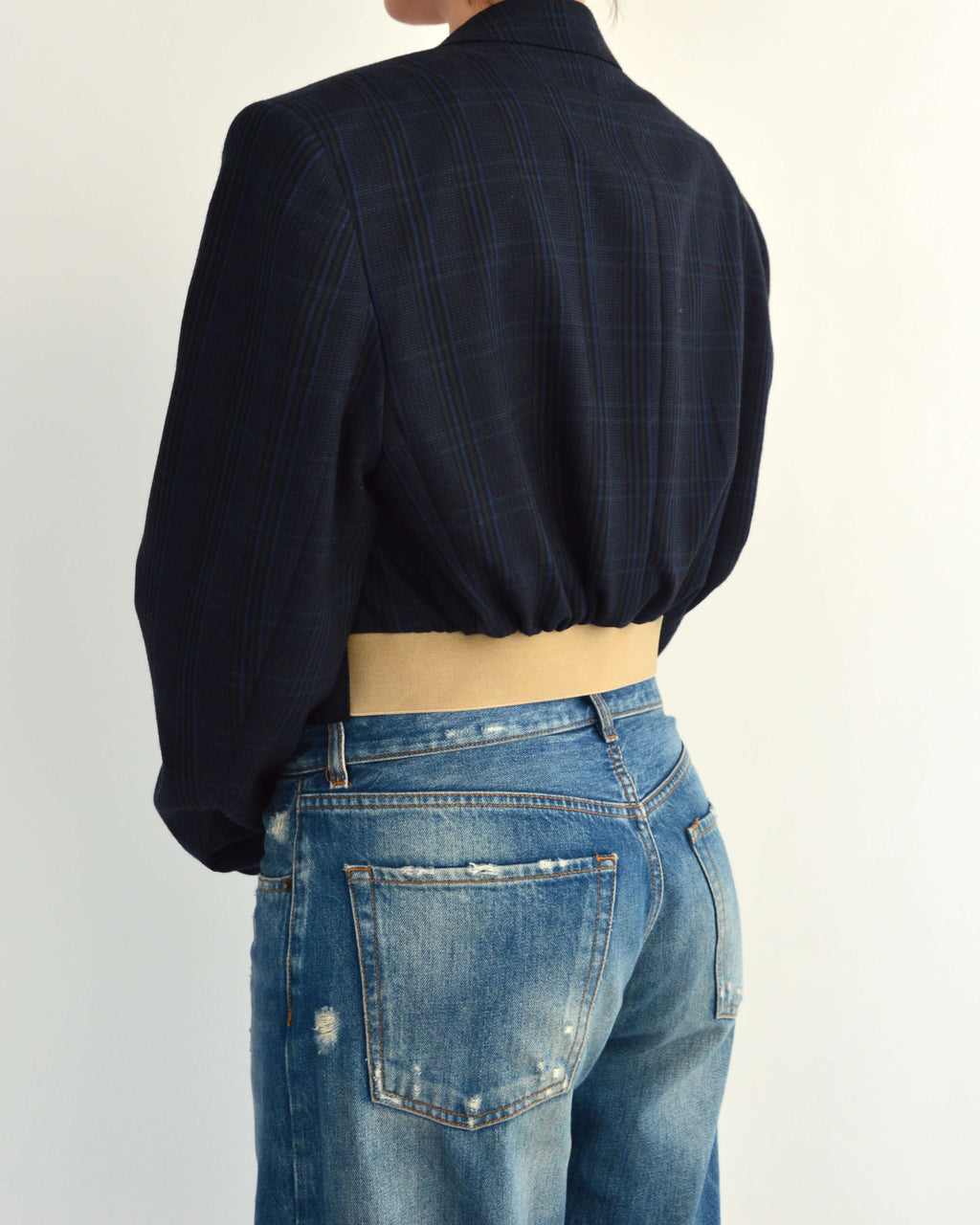 Bomber - Blue Checkred (M)