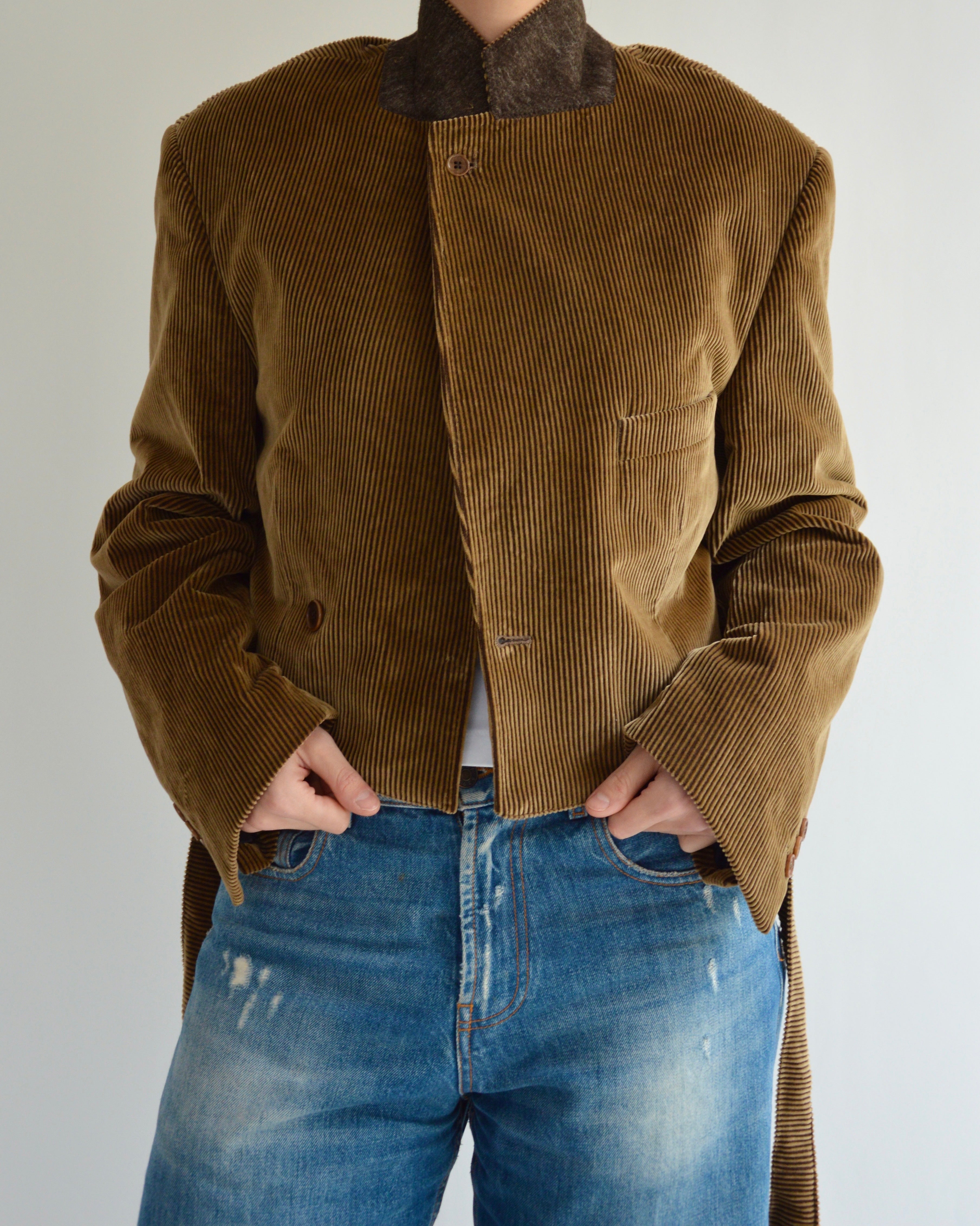 Tied-up Blazer - Golden Brown (L)