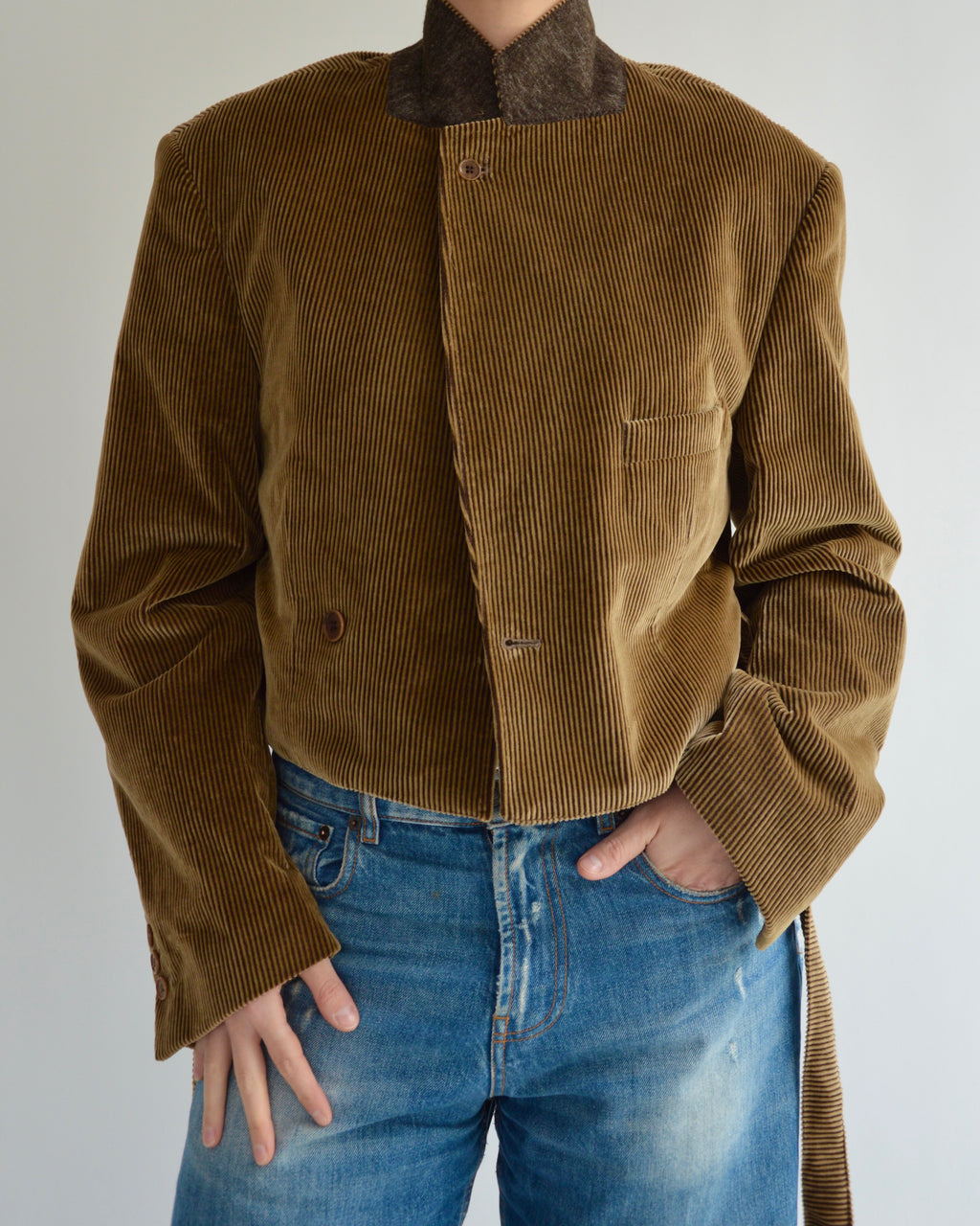 Tied-up Blazer - Golden Brown (L)