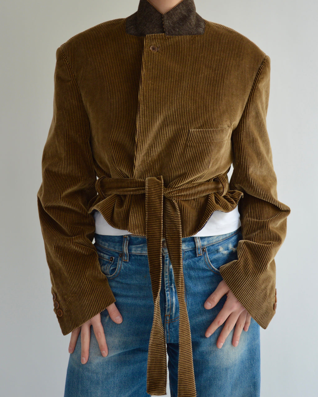 Tied-up Blazer - Golden Brown (L)