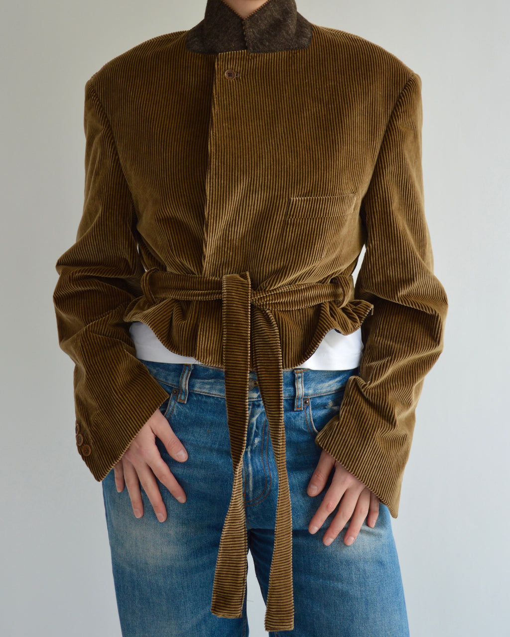 Tied-up Blazer - Golden Brown (L)