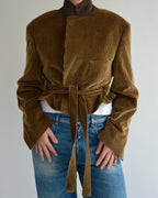 Tied-up Blazer - Golden Brown (L)