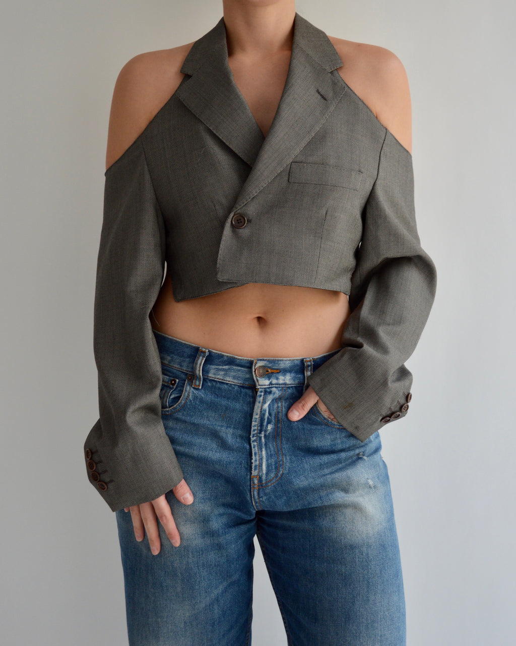 Halter Blazer - Grey (M)