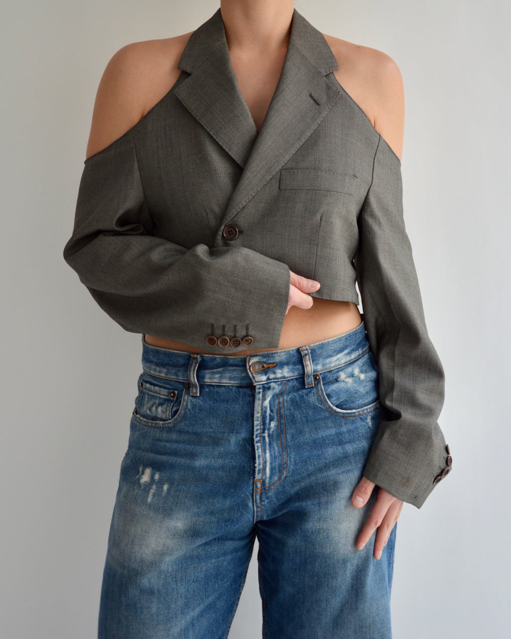 Halter Blazer - Grey (M)