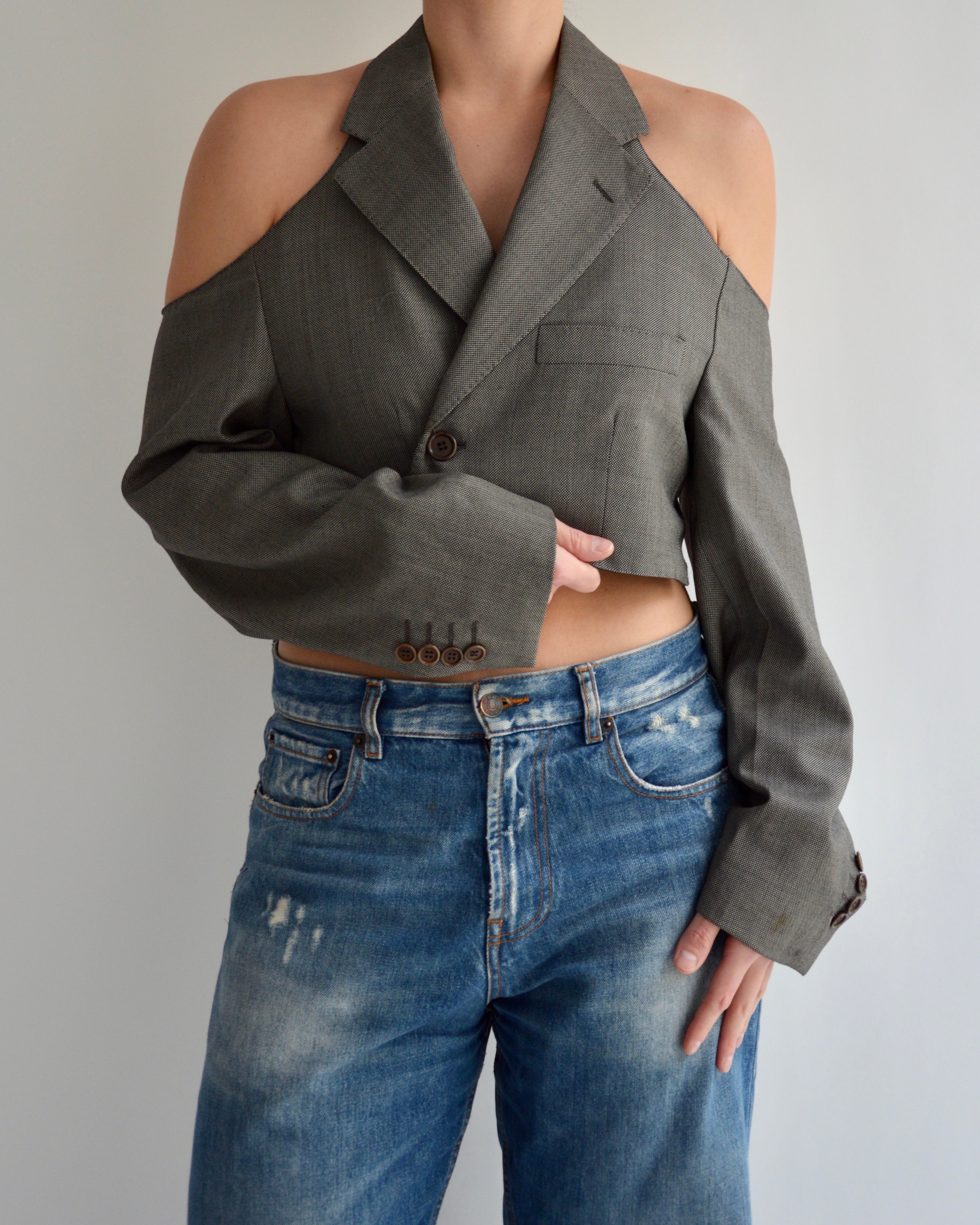 Halter Blazer - Grey (M)
