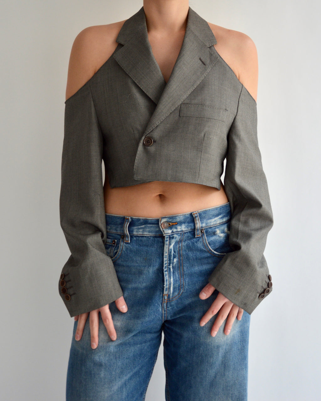 Halter Blazer - Grey (M)