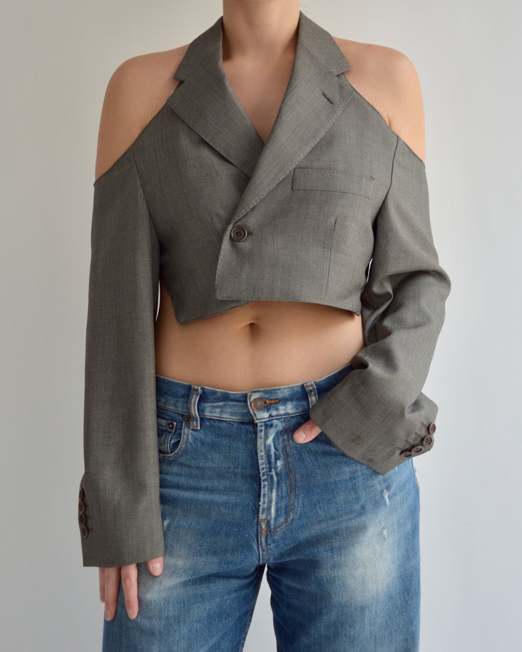 Halter Blazer - Grey (M)