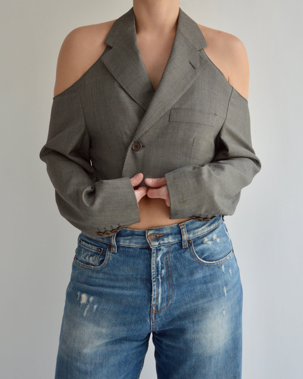 Halter Blazer - Grey (M)