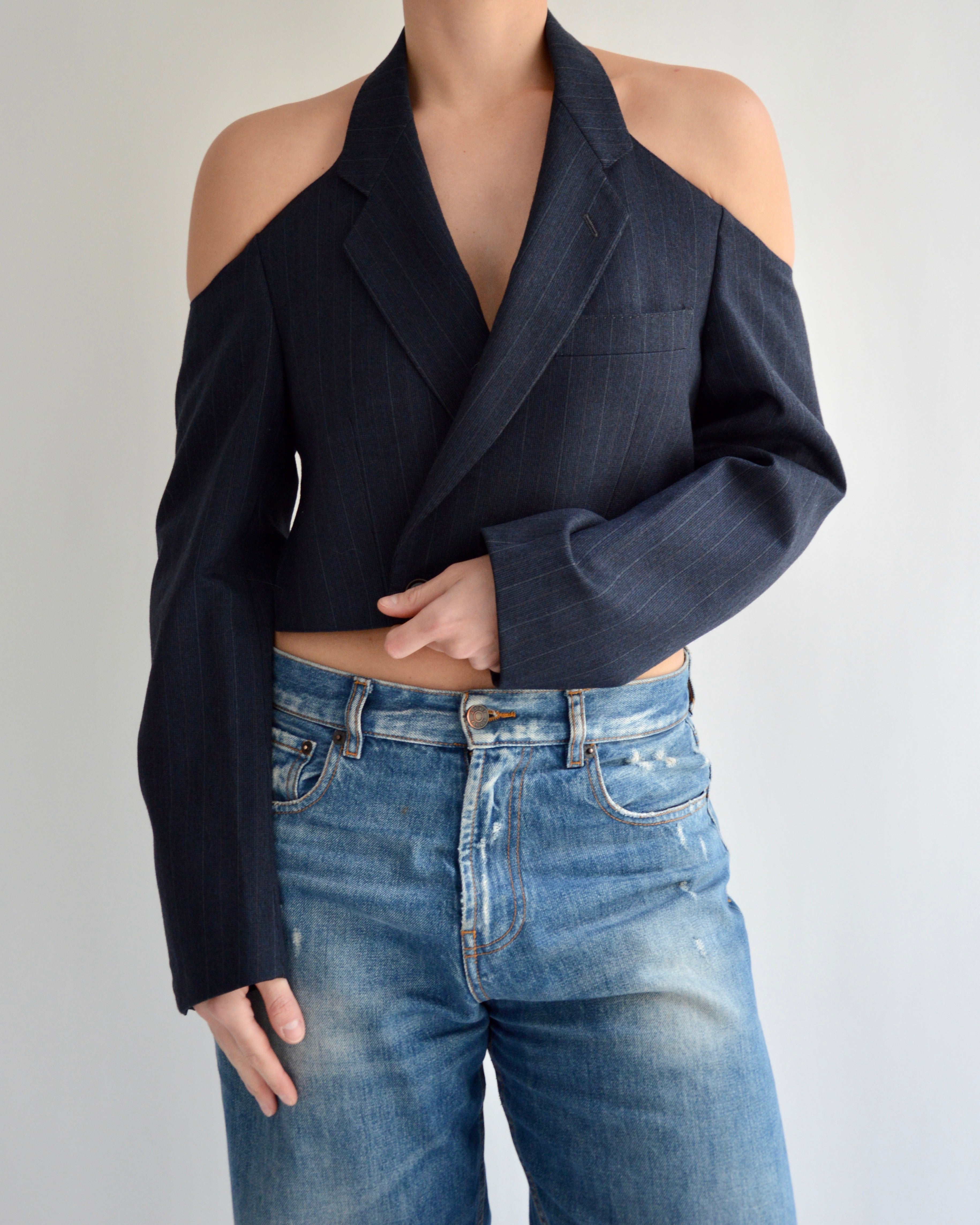 Halter Blazer - Dark Navy (S)