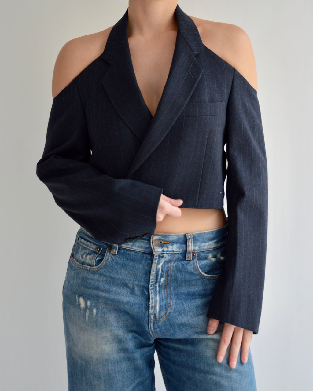 Halter Blazer - Dark Navy (S)