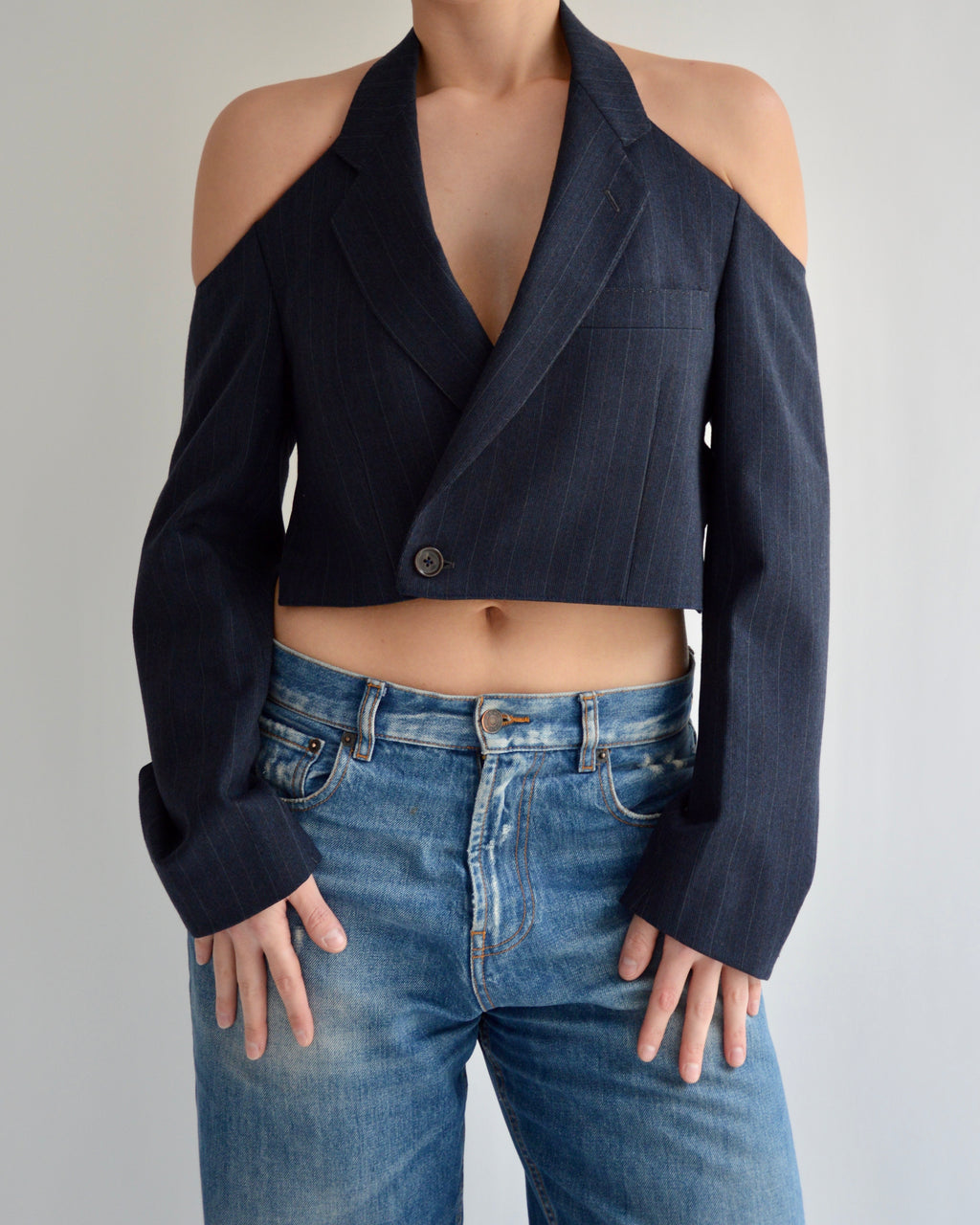 Halter Blazer - Dark Navy (S)