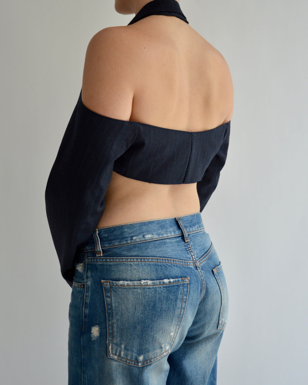 Halter Blazer - Dark Navy (S)