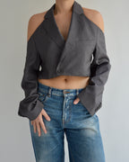 Halter Blazer - Purple Grey (S)