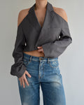 Halter Blazer - Purple Grey (S)
