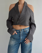 Halter Blazer - Purple Grey (S)
