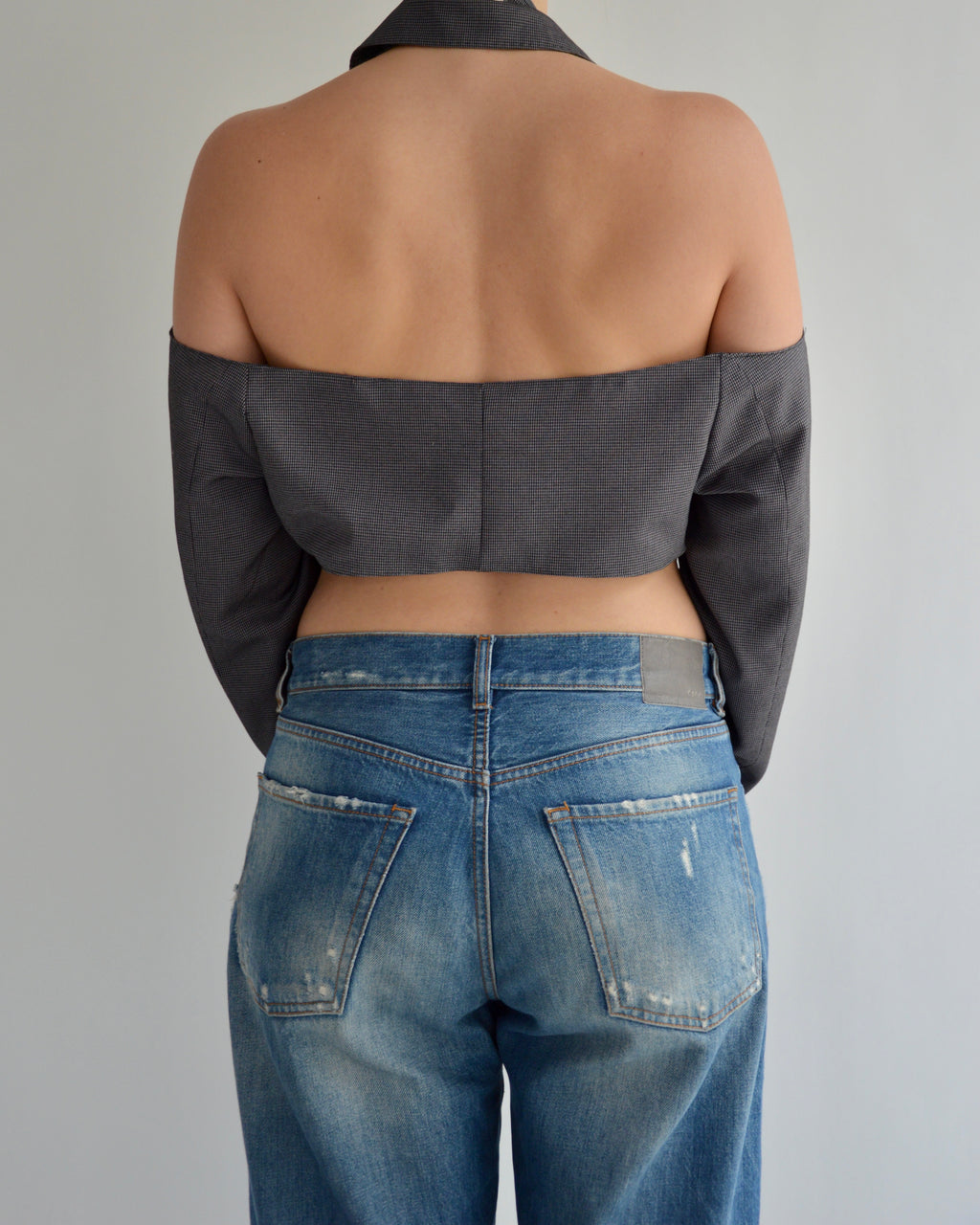 Halter Blazer - Purple Grey (S)